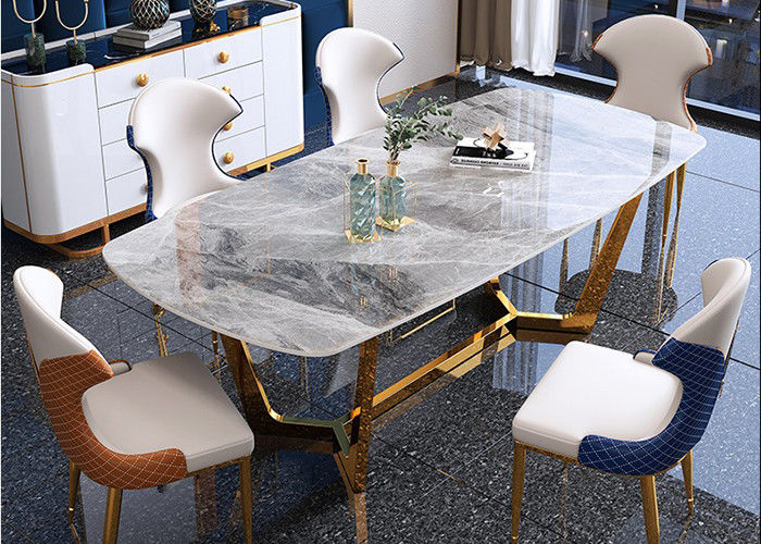 Σύγχρονος να δειπνήσει πολυτέλειας 130cmx80cmx77cm μαρμάρινος πίνακας